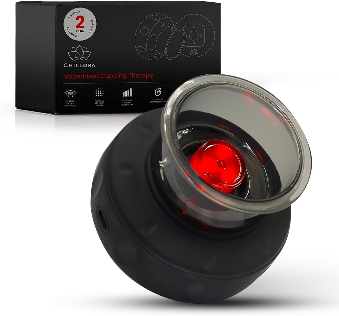 4-in-1 Smart Cupping Therapy Massager with Red Light Therapy for Targeted Pain Relief, Knots, Aches, Muscle