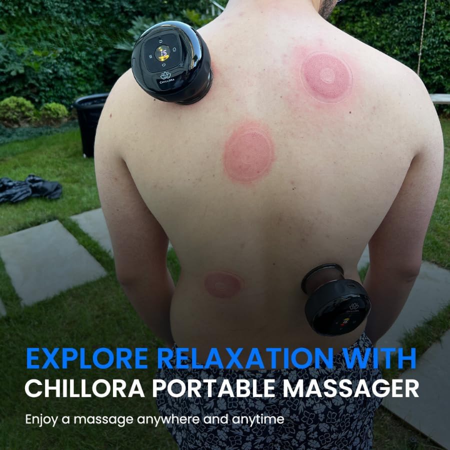 4-in-1 Smart Cupping Therapy Massager with Red Light Therapy for Targeted Pain Relief, Knots, Aches, Muscle